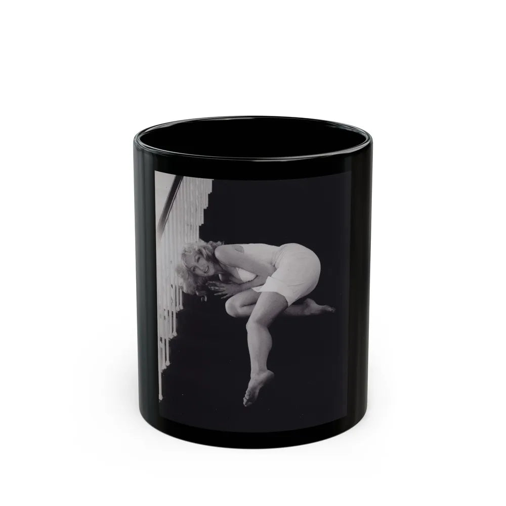 Julie Newmar #267 (Vintage Female Icon) Black Coffee Mug-11oz-Go Mug Yourself