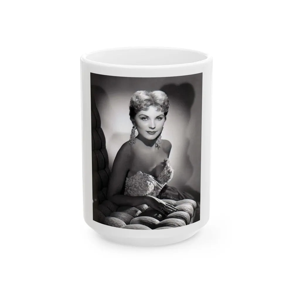 Debra Paget #645 (Vintage Female Icon) White Coffee Mug-15oz-Go Mug Yourself