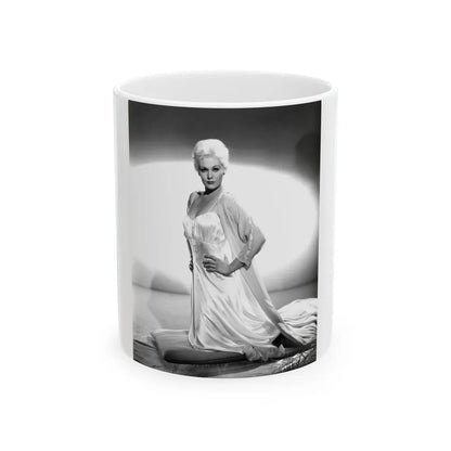 Kim Novak #300 (Vintage Female Icon) White Coffee Mug-11oz-Go Mug Yourself