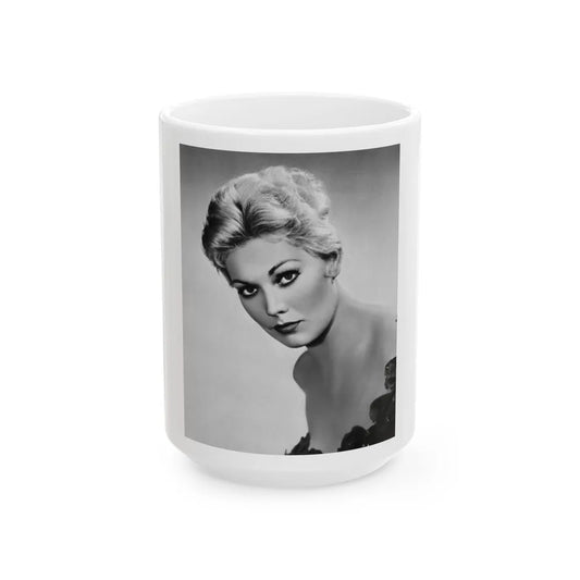 Kim Novak #284 (Vintage Female Icon) White Coffee Mug-15oz-Go Mug Yourself