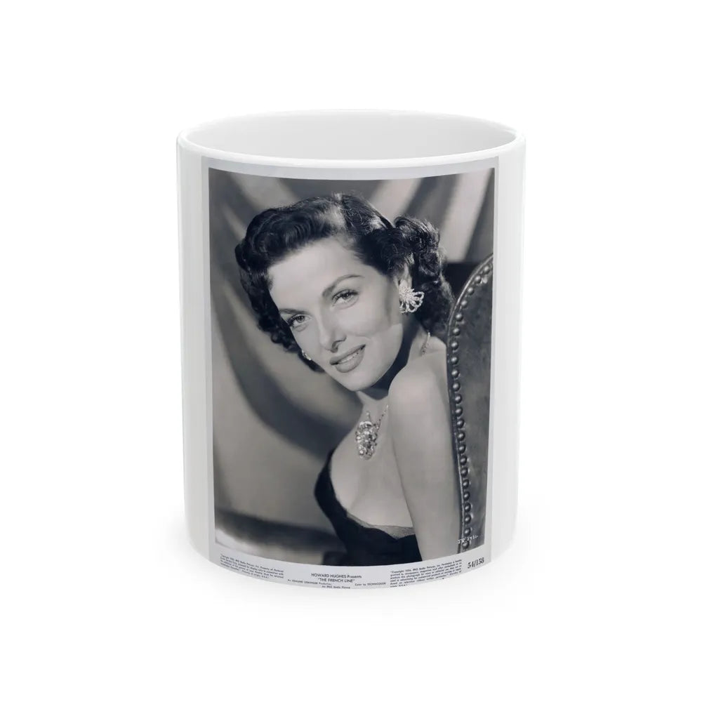 Jane Russell #231 (Vintage Female Icon) White Coffee Mug-11oz-Go Mug Yourself