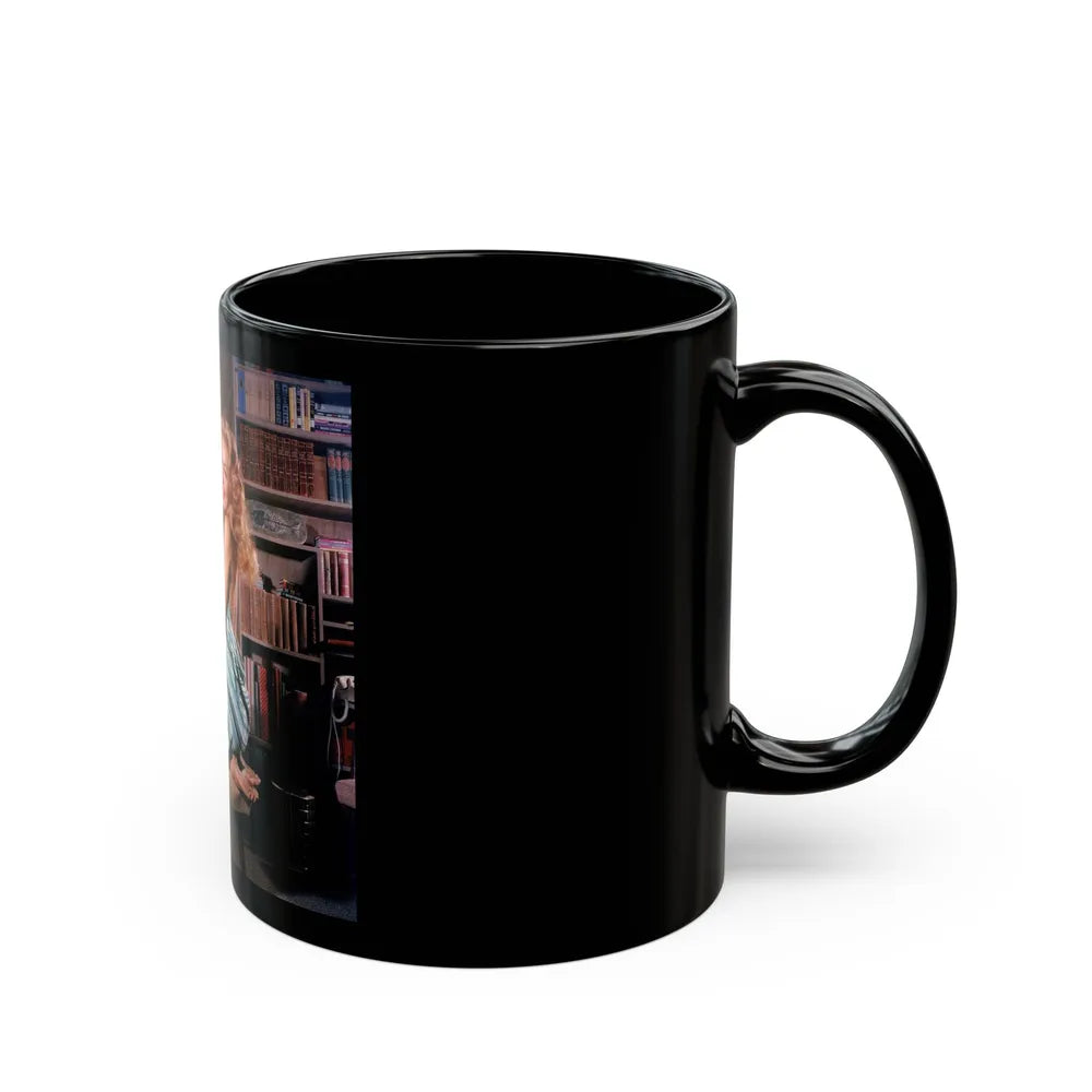 Julie Newmar #672 (Vintage Female Icon) Black Coffee Mug-Go Mug Yourself