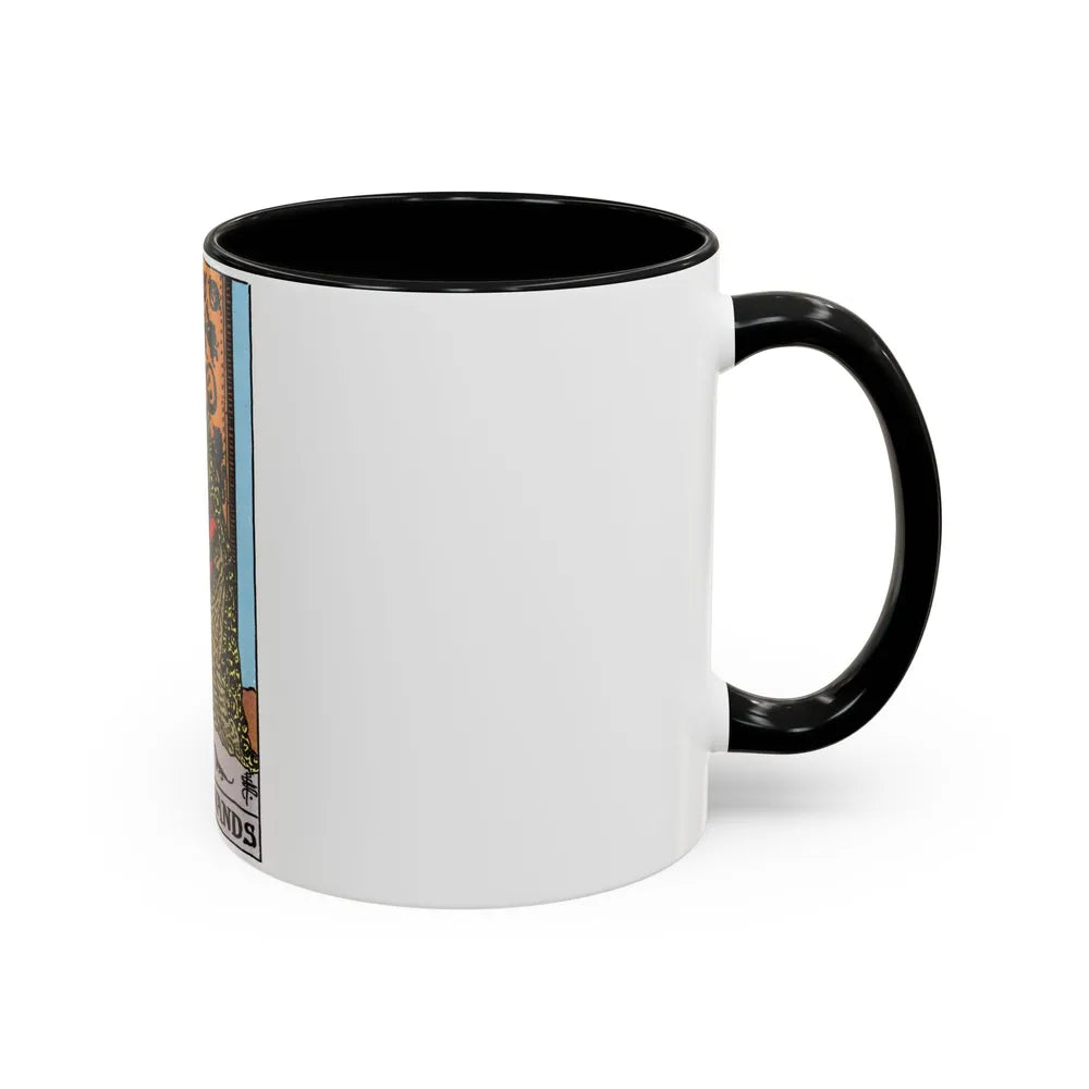 The King of Wands (Tarot Card) Accent Coffee Mug-Go Mug Yourself