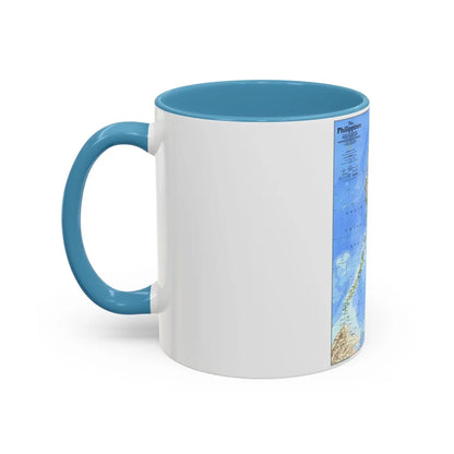 Philippines, The (1986) (Map) Accent Coffee Mug-Go Mug Yourself