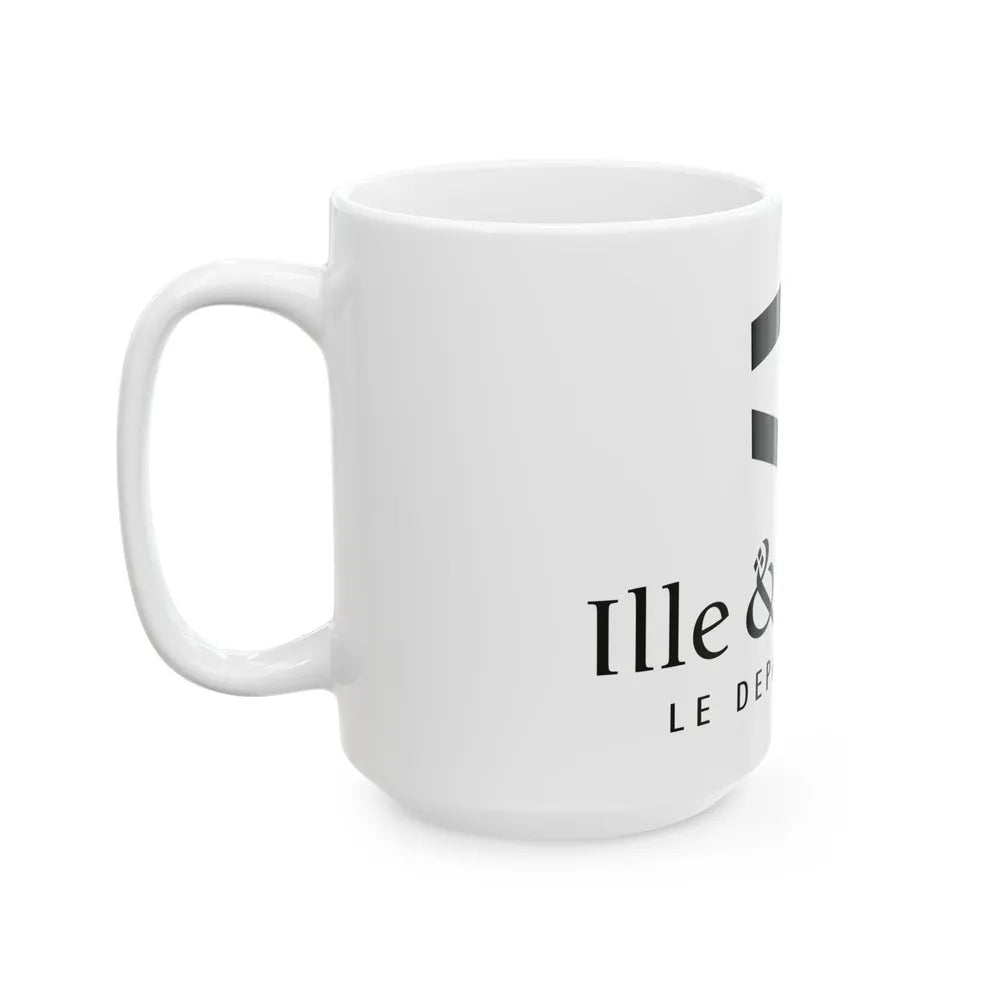 Flag of Ille et Vilaine France - White Coffee Mug-Go Mug Yourself