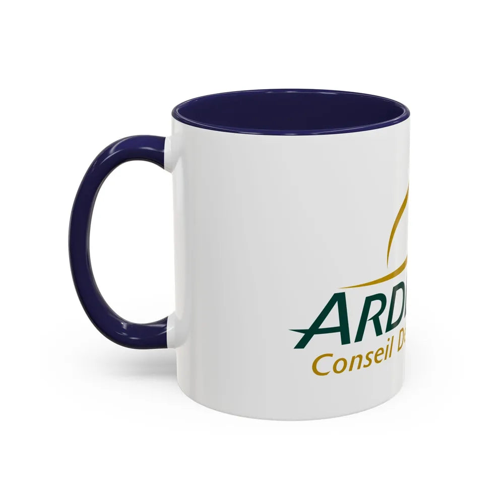 Flag of Ardennes France - Accent Coffee Mug-Go Mug Yourself