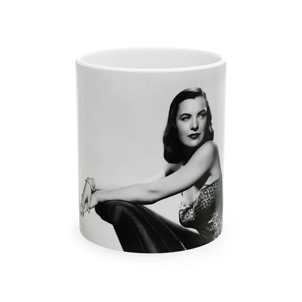 Ella Raines #130 (Vintage Female Icon) White Coffee Mug-11oz-Go Mug Yourself