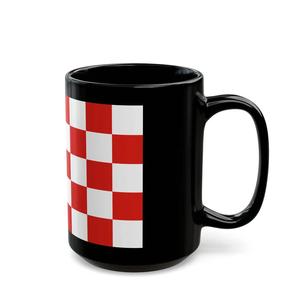 Flag of Kalisz Poland - Black Coffee Mug-Go Mug Yourself