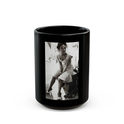 Dorothy Dandridge #22 (Vintage Female Icon) Black Coffee Mug-15oz-Go Mug Yourself