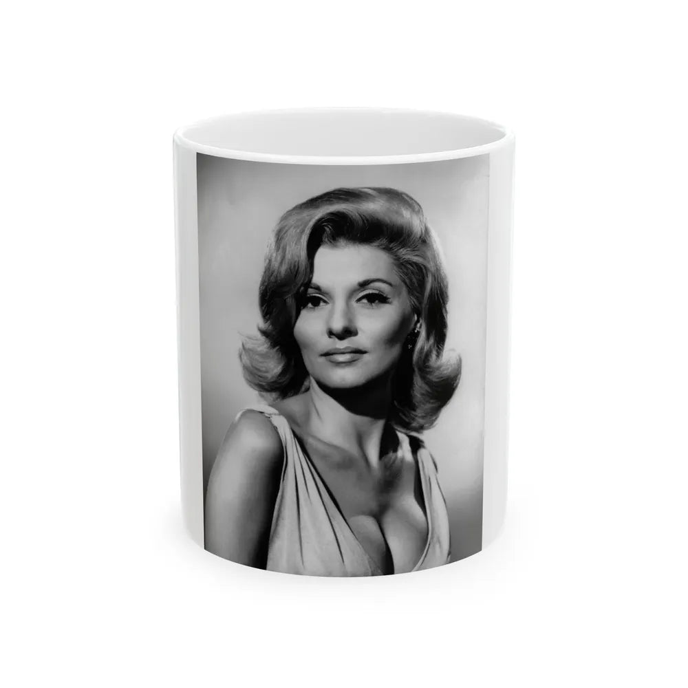 Nancy Kovack #39 (Vintage Female Icon) White Coffee Mug-11oz-Go Mug Yourself