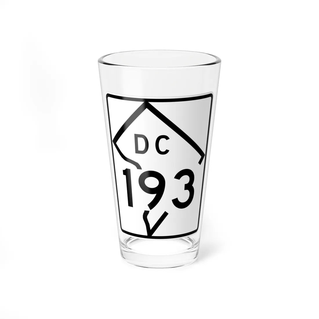 DC-193 (Washington D.C.) (Road Sign) Pint Glass 16oz 16oz - Go Mug Yourself