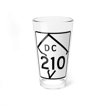 DC-210 (Washington D.C.) (Road Sign) Pint Glass 16oz 16oz - Go Mug Yourself