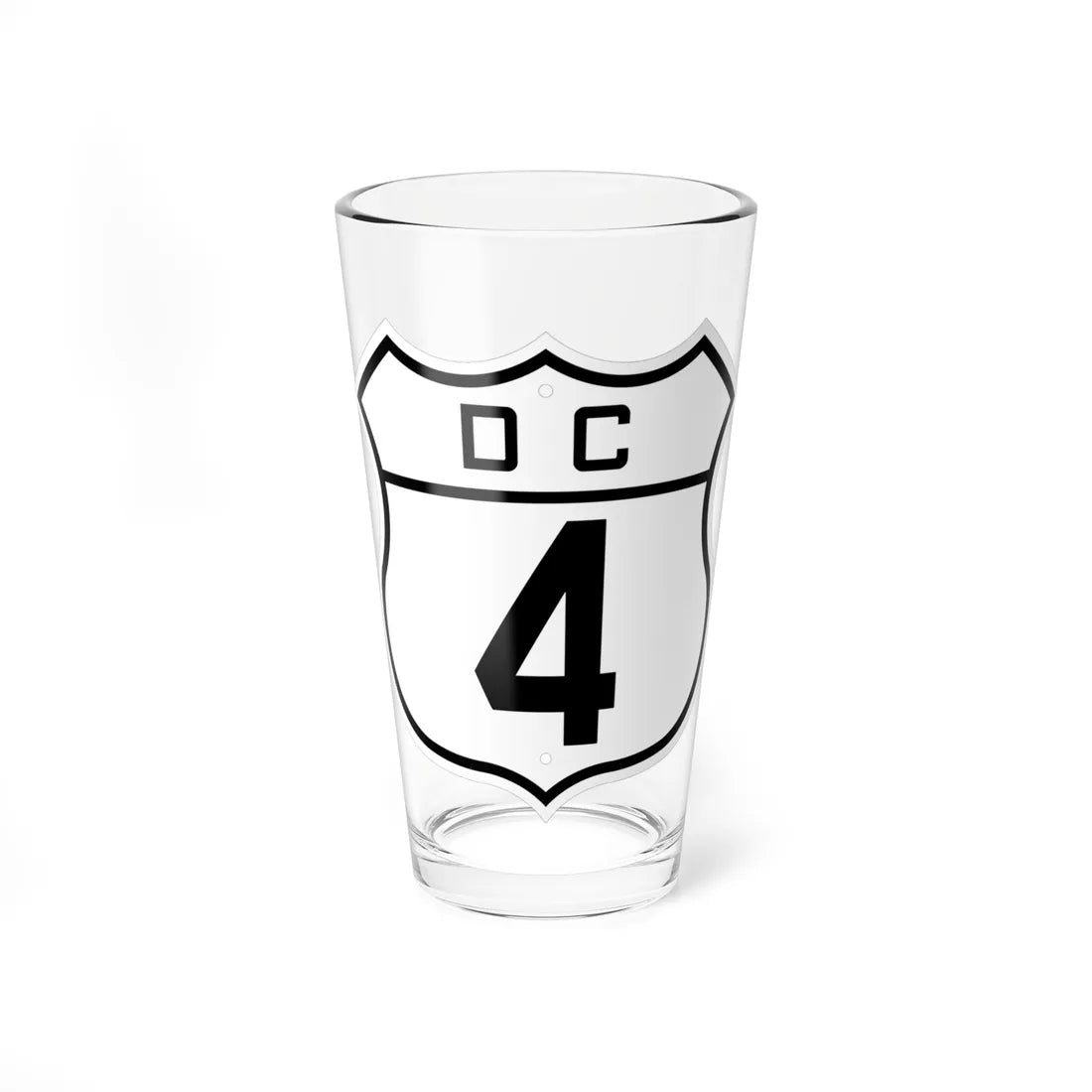 DC-4 (Washington D.C.) (Road Sign) Pint Glass 16oz 16oz - Go Mug Yourself