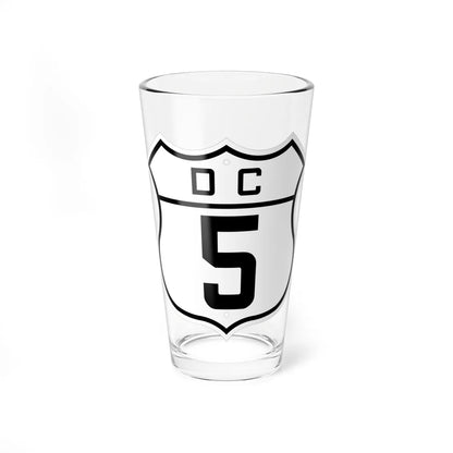 DC-5 (Washington D.C.) (Road Sign) Pint Glass 16oz 16oz - Go Mug Yourself