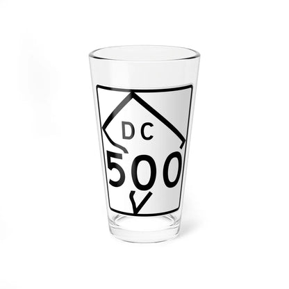 DC-500 (Washington D.C.) (Road Sign) Pint Glass 16oz 16oz - Go Mug Yourself