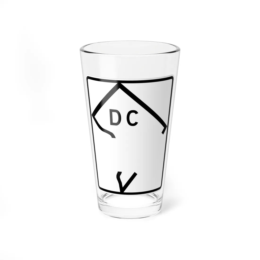 DC-blank (Washington D.C.) (Road Sign) Pint Glass 16oz 16oz - Go Mug Yourself