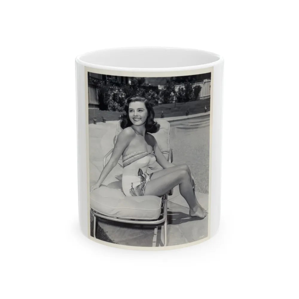 Elaine Stewart #73 (Vintage Female Icon) White Coffee Mug-11oz-Go Mug Yourself