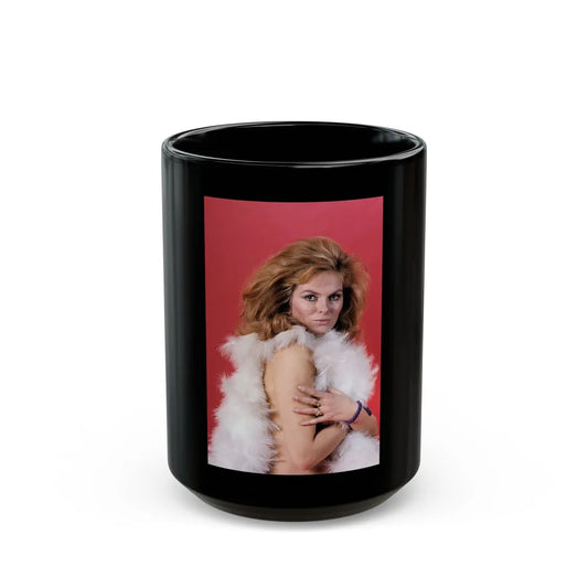 Julie Ege #149 (Vintage Female Icon) Black Coffee Mug-15oz-Go Mug Yourself