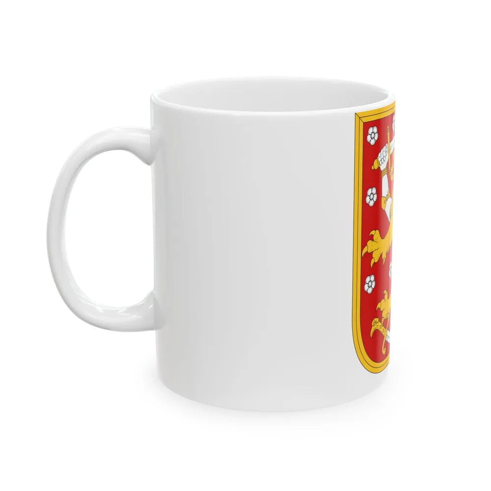 Coat of arms of Finland 1920 - White Coffee Mug-Go Mug Yourself