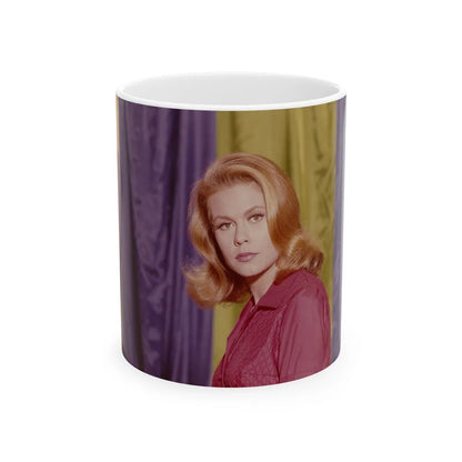 Elizabeth Montgomery #102 (Vintage Female Icon) White Coffee Mug-11oz-Go Mug Yourself