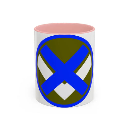 XV Corps (U.S. Army) Accent Coffee Mug-11oz-Pink-Go Mug Yourself