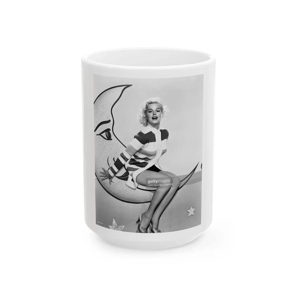 Barbara Lang #31 (Vintage Female Icon) White Coffee Mug-15oz-Go Mug Yourself