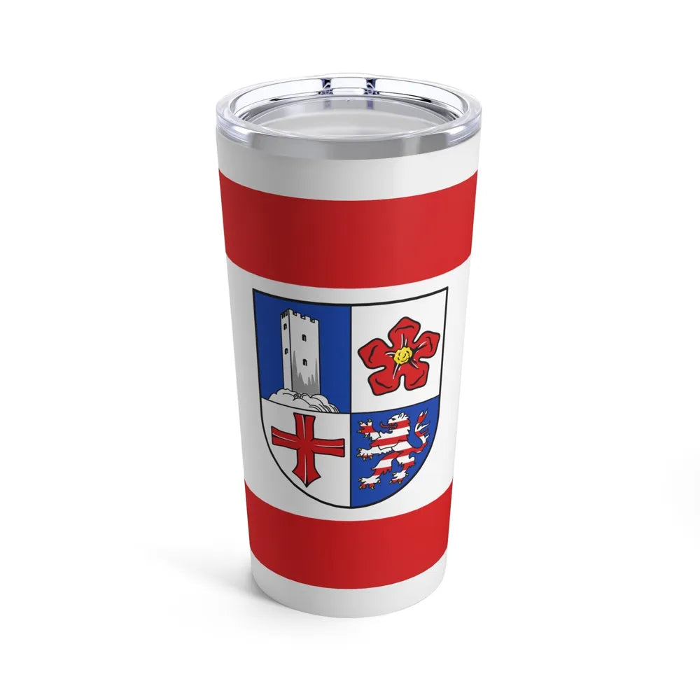 Flag of Bergstrasse Germany - Tumbler 20oz-20oz-Go Mug Yourself