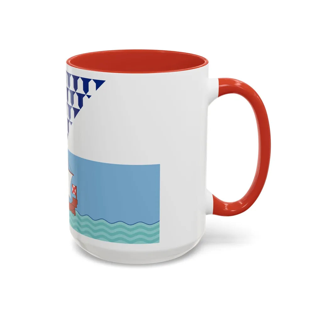 Flag of Belfast Ireland - Accent Coffee Mug-Go Mug Yourself