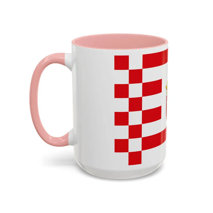 Flag of Bremen with middle arms Germany - Accent Coffee Mug-Go Mug Yourself