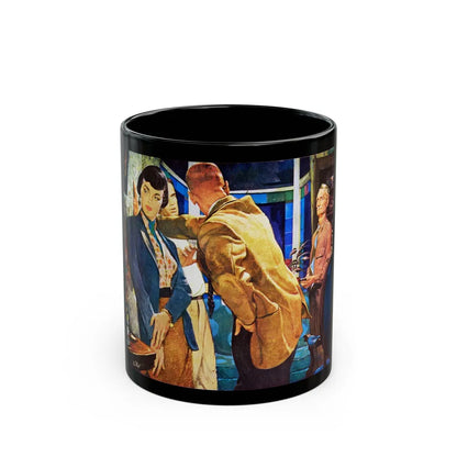 Crime Fiction in Saturday Evening Post - Black Coffee Mug-11oz-Go Mug Yourself