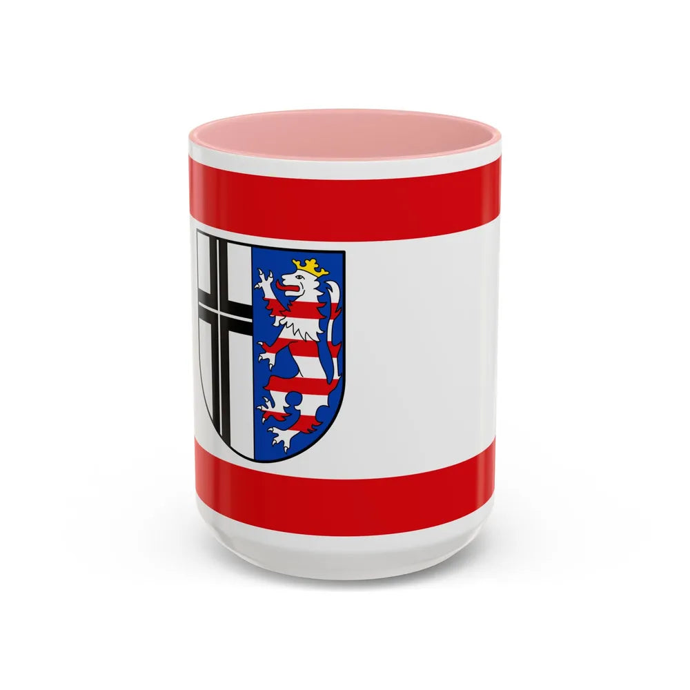 Flag of Fulda Germany - Accent Coffee Mug-15oz-Pink-Go Mug Yourself