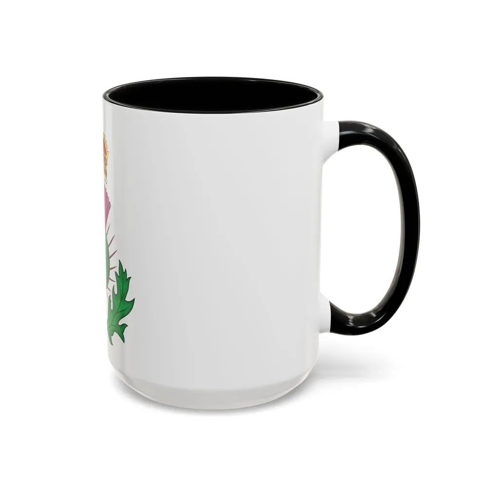 Thistle Royal Badge of Scotland - Accent Coffee Mug-Go Mug Yourself