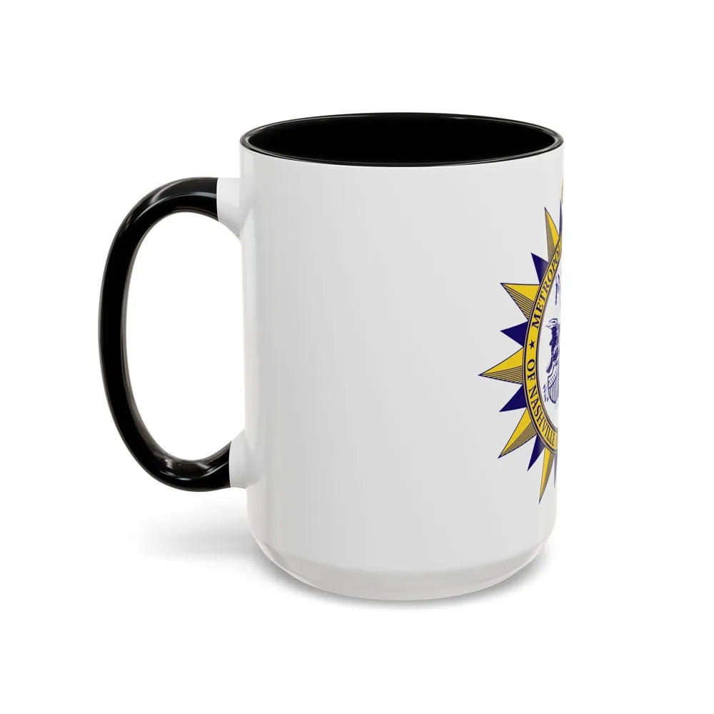 Seal of Nashville Tennessee - Accent Coffee Mug-Go Mug Yourself