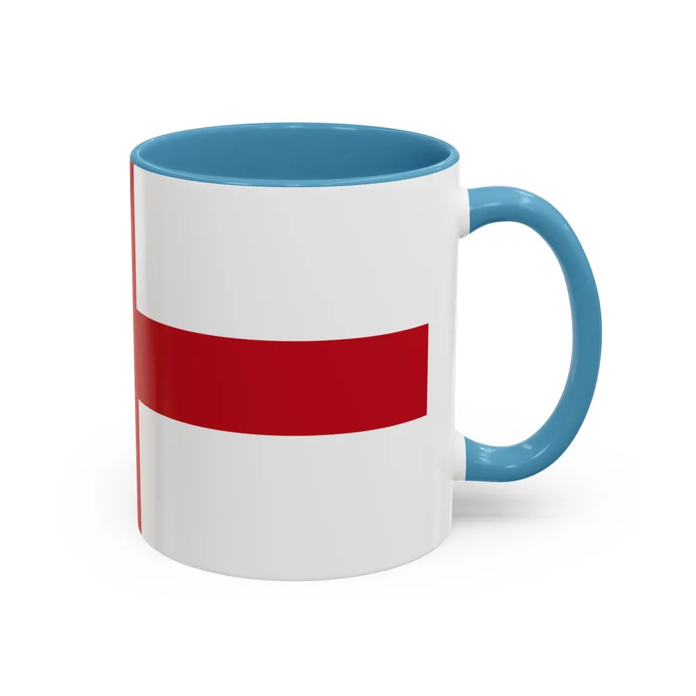 Flag of Genoa Italy - Accent Coffee Mug-Go Mug Yourself