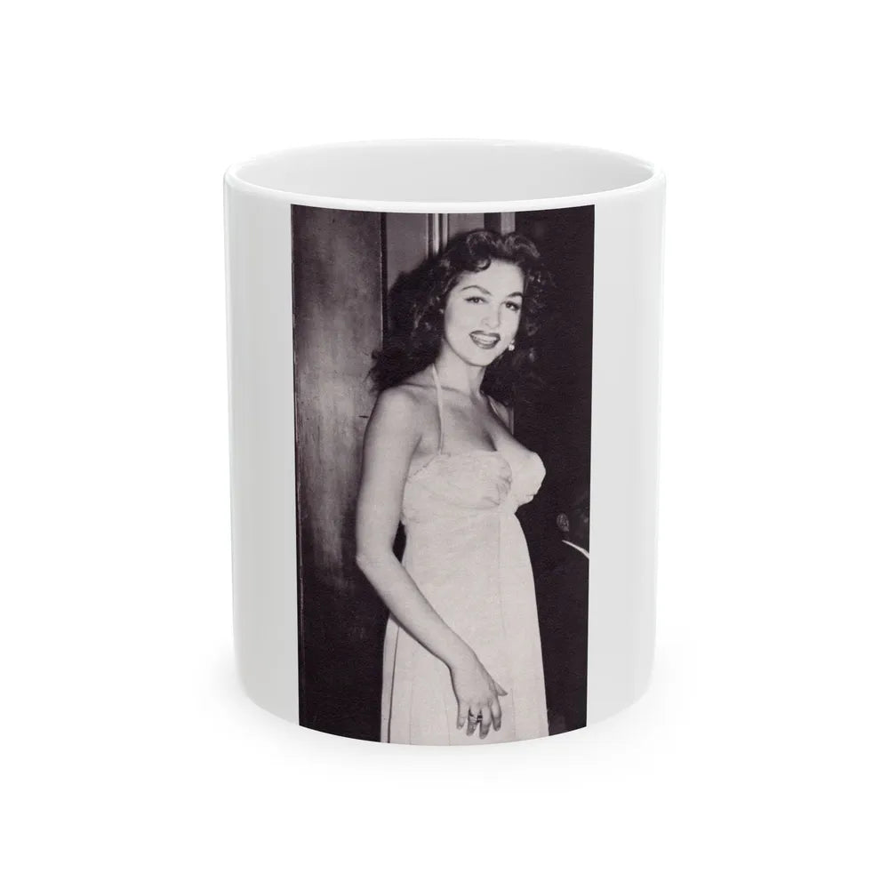 Julie Newmar #279 (Vintage Female Icon) White Coffee Mug-11oz-Go Mug Yourself