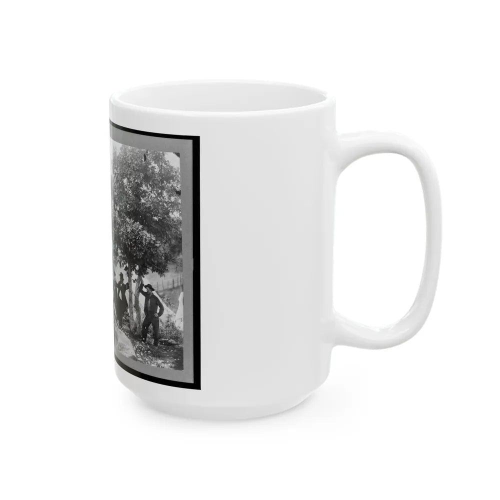 Gettysburg Camp Of Captain Huft (U.S. Civil War) White Coffee Mug-Go Mug Yourself