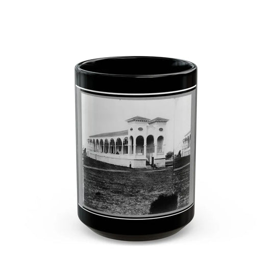 Club House Race Course, Where Federal Officers Were Confined, Charleston, S.C., April 1865 (U.S. Civil War) Black Coffee Mug-15oz-Go Mug Yourself