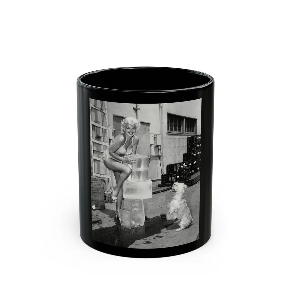 Barbara Nichols #441 (Vintage Female Icon) Black Coffee Mug-11oz-Go Mug Yourself