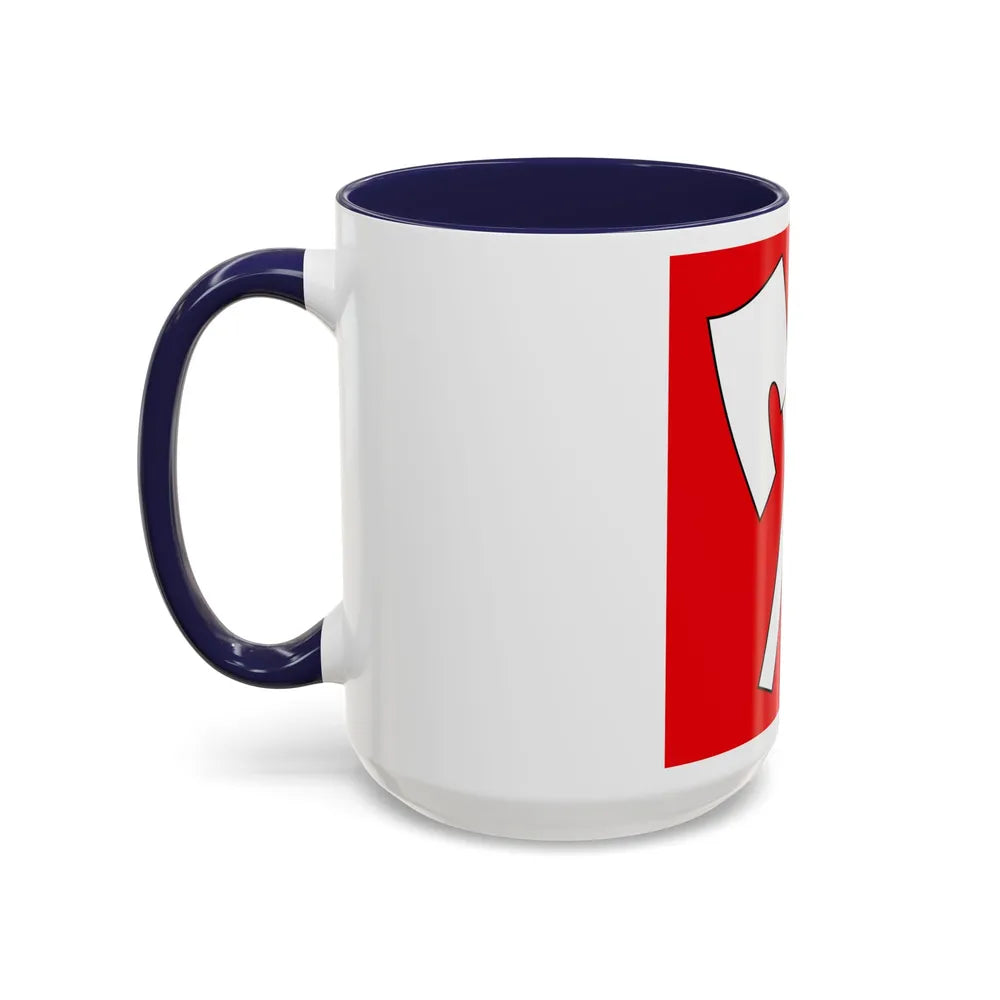 Flag of Biel Switzerland - Accent Coffee Mug-Go Mug Yourself