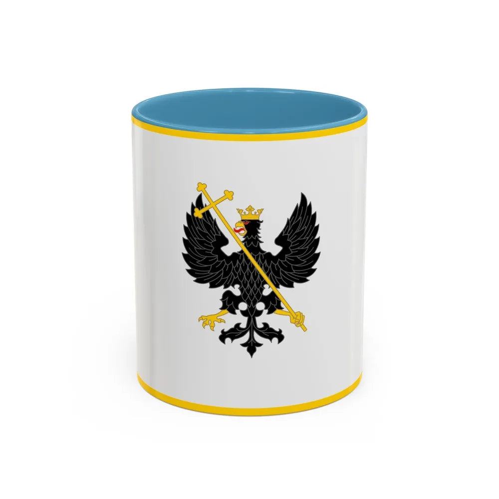 Flag of Chernihiv Ukraine - Accent Coffee Mug-11oz-Light Blue-Go Mug Yourself