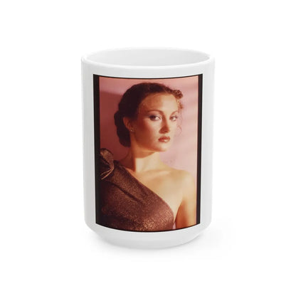 Jane Seymour #34 (Vintage Female Icon) White Coffee Mug-15oz-Go Mug Yourself