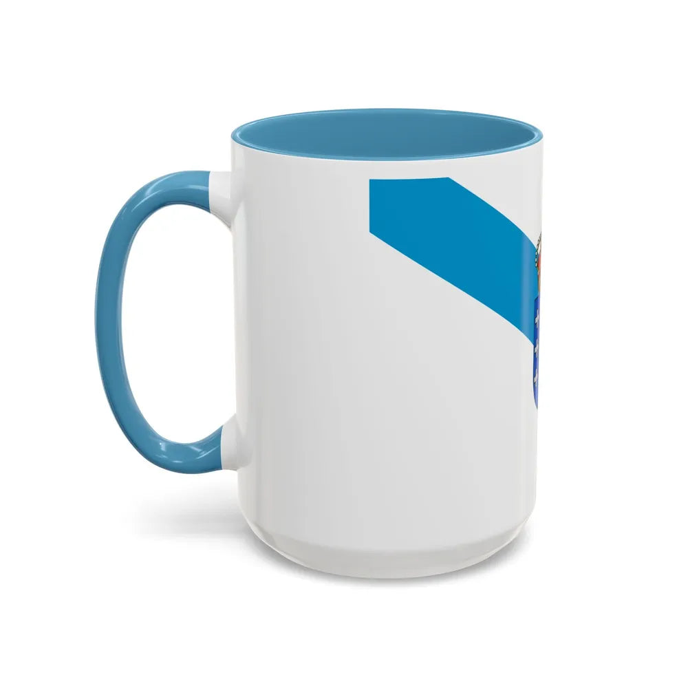 Flag of Galicia Spain - Accent Coffee Mug-Go Mug Yourself