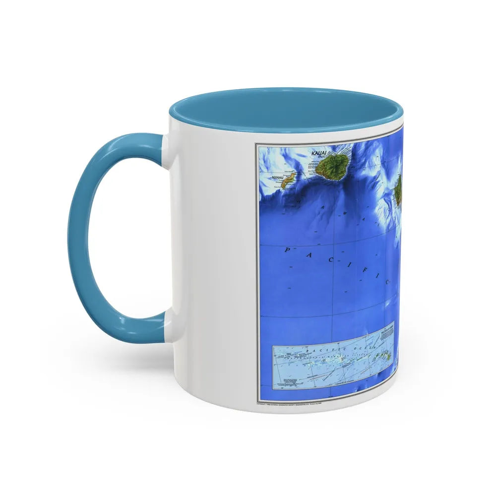 USA - Hawaii (1995) (Map) Accent Coffee Mug-Go Mug Yourself