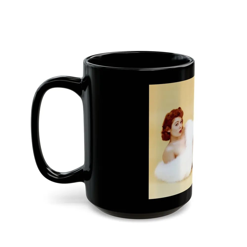 Jill St. John #179 (Vintage Female Icon) Black Coffee Mug-Go Mug Yourself