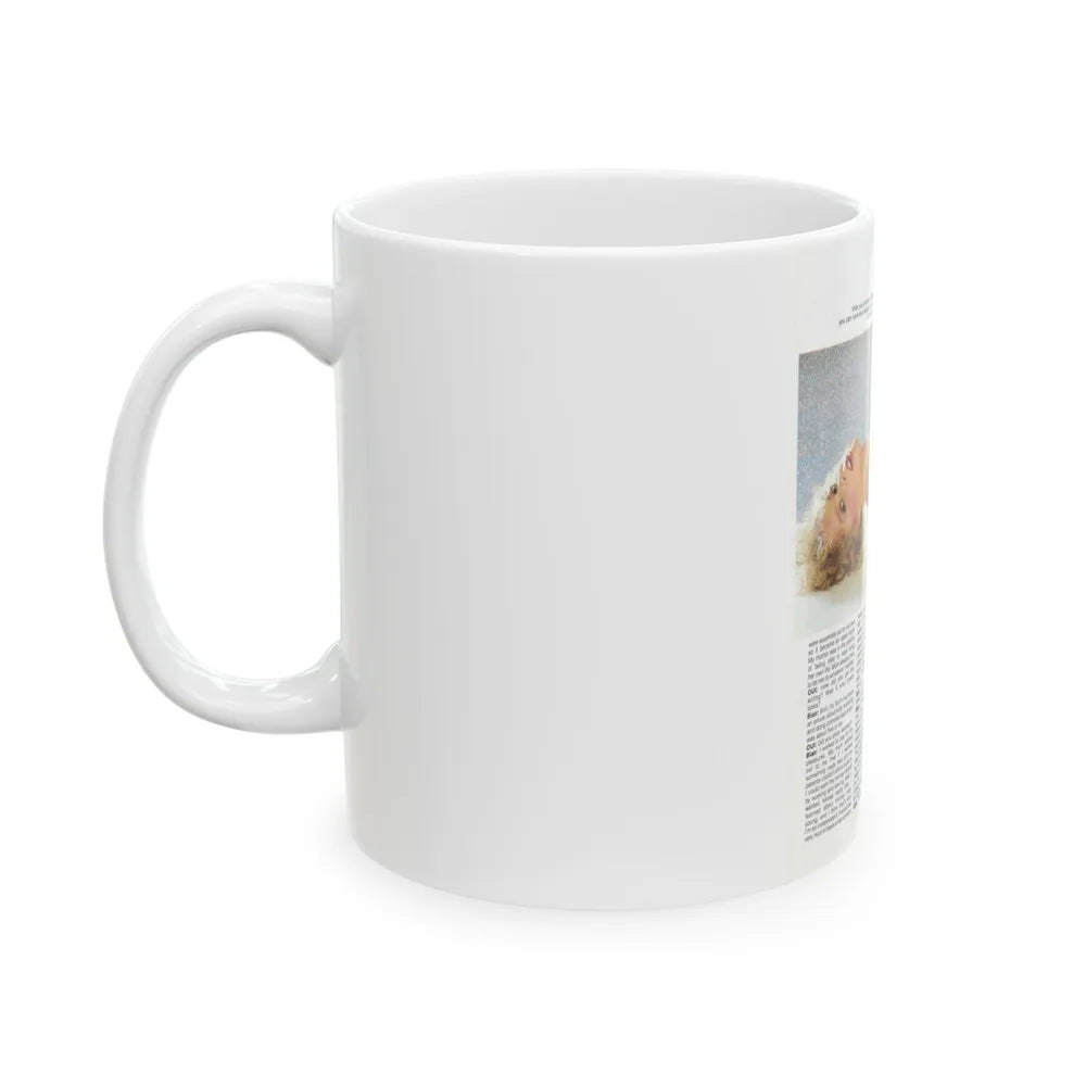 Linda Blair #188 - Topless (Vintage Female Icon) White Coffee Mug-Go Mug Yourself