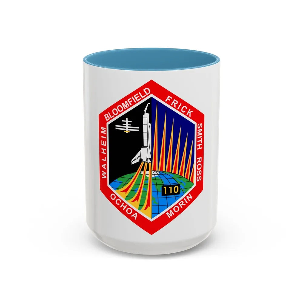 STS 110 (NASA) Accent Coffee Mug-15oz-Light Blue-Go Mug Yourself