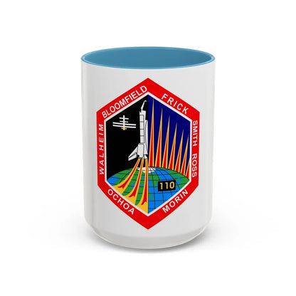 STS 110 (NASA) Accent Coffee Mug-15oz-Light Blue-Go Mug Yourself