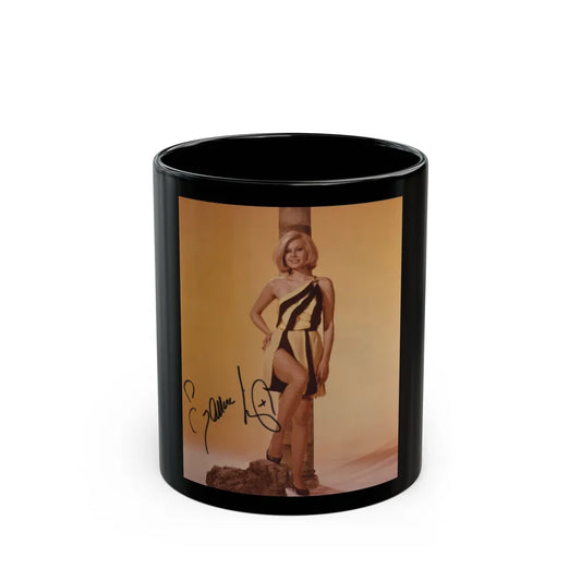 Suzanna Leigh #40 - 8x10 Color HQ Re-Print 60's Full Body Shot of Suzanna (Vintage Female Icon) Black Coffee Mug-11oz-Go Mug Yourself