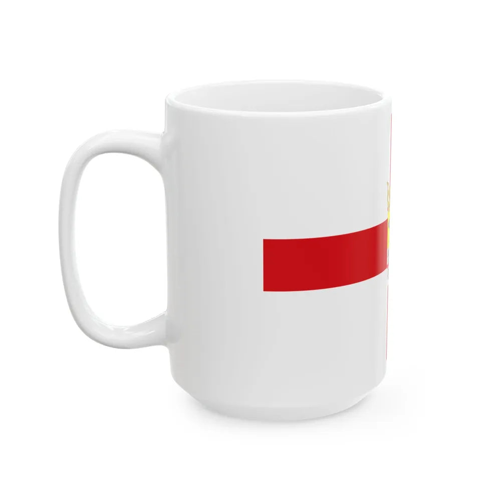 Flag of Zaragoza Spain - White Coffee Mug-Go Mug Yourself