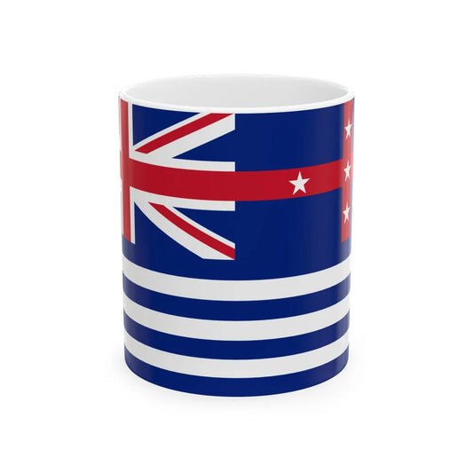 Upper Murray River Flag - White Coffee Mug-11oz-Go Mug Yourself